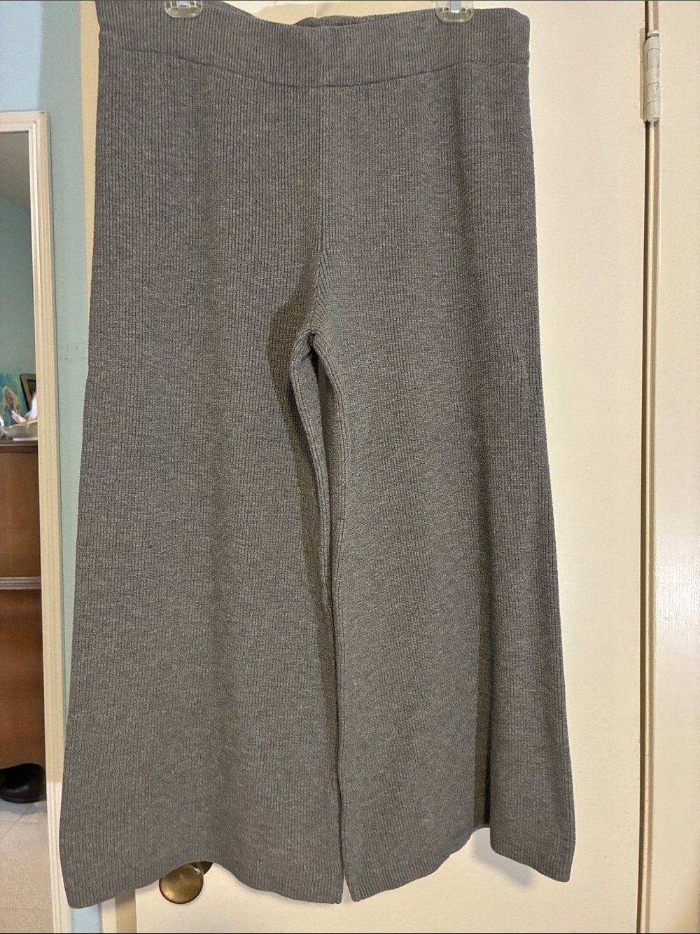 a new day Wide Leg Knit Pants in Gray